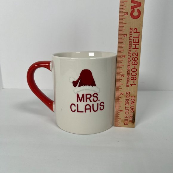 Target Threshold‎ Stoneware Mrs. Claus Christmas Holiday Coffee Tea Mug 14 oz - Picture 6 of 7